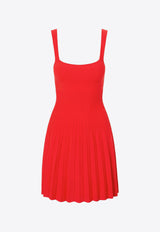 Staud Ellison Compact Knit Mini Dress Red R24P2245VNRED