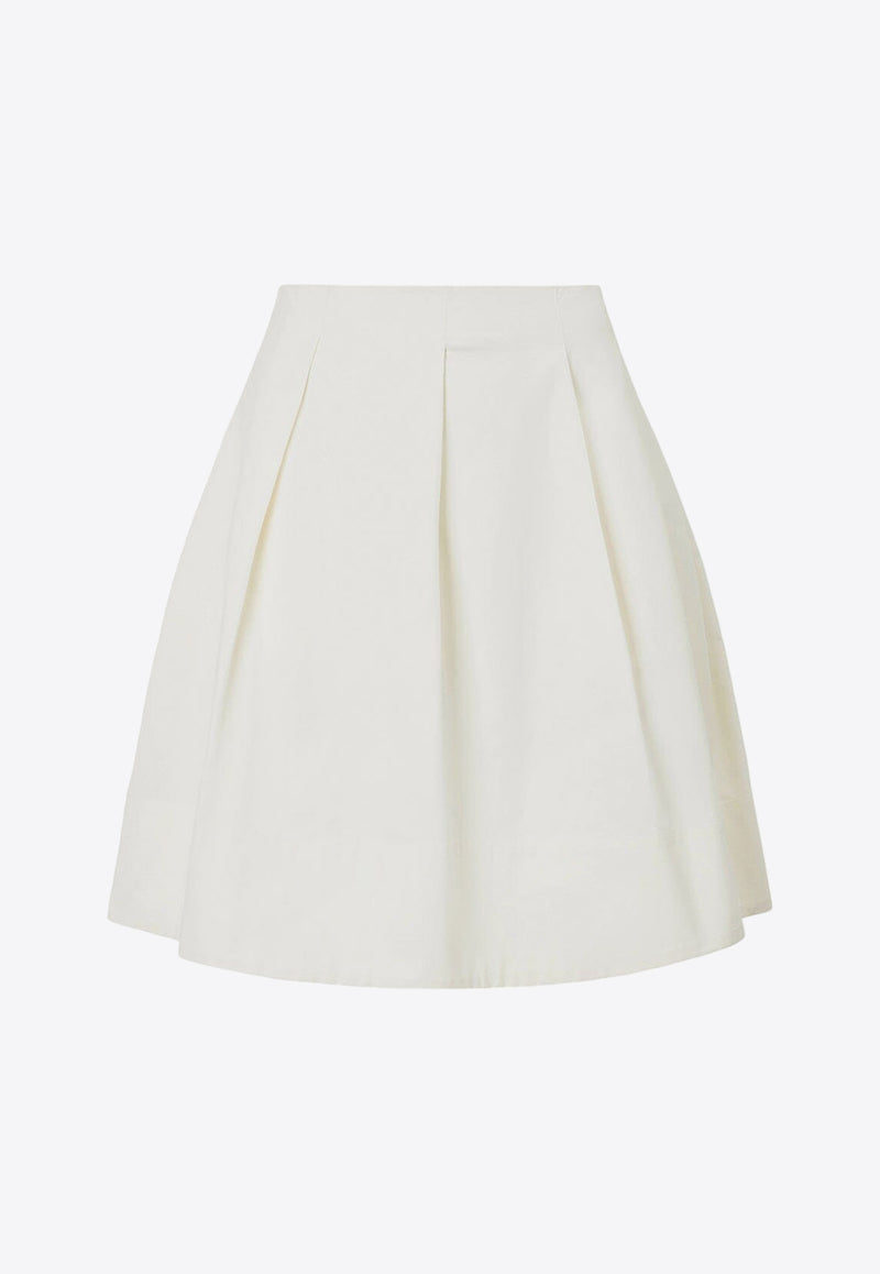 Staud London A-line Skirt Ivory R24P6100CIIVORY