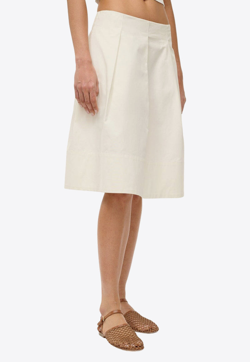 Staud London A-line Skirt Ivory R24P6100CIIVORY