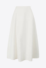 Staud Lighthouse Flared Midi Skirt Ivory R24P6135PTIVORY