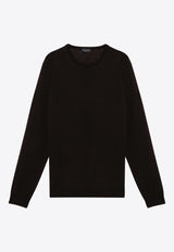 Roberto Collina Merino Wool Crewneck Sweater Brown RA01001RA01/P_ROBER-08