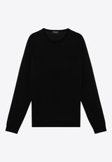 Roberto Collina Merino Wool Crewneck Sweater Black RA01001RA01/P_ROBER-09