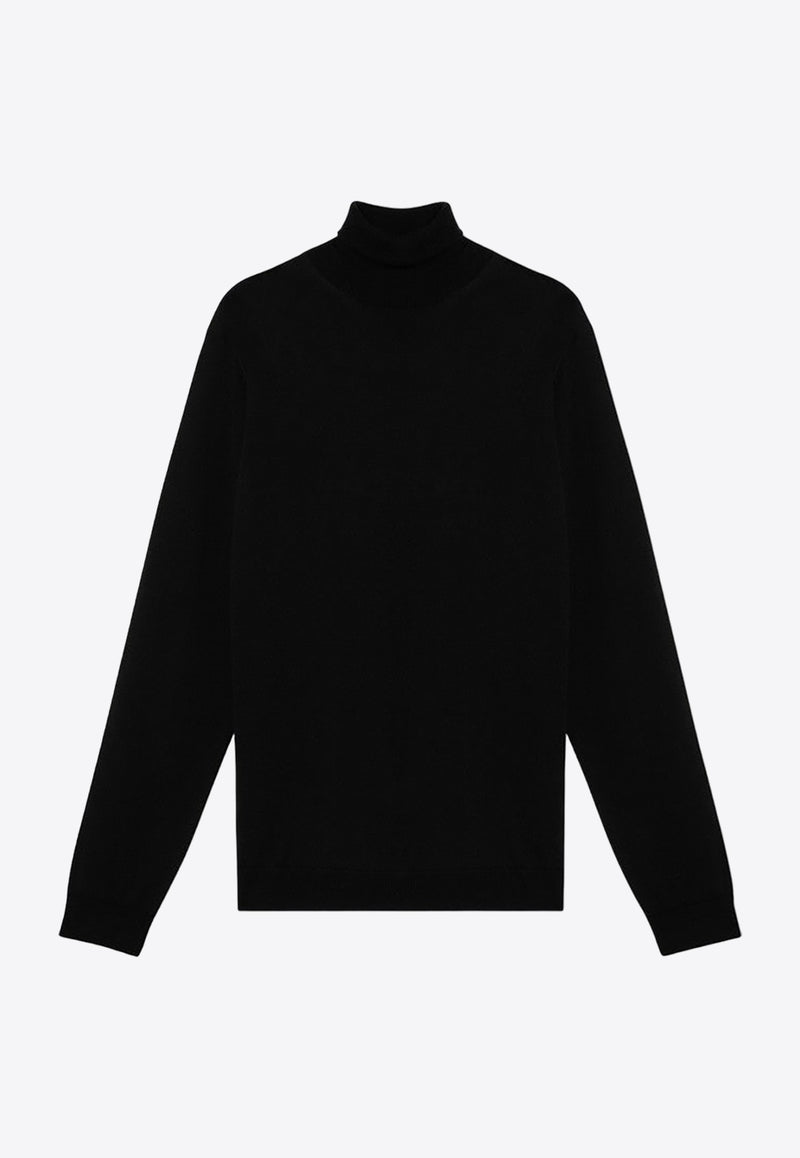 Roberto Collina Merino Wool Turtleneck Sweater Black RA01003RA01/P_ROBER-09