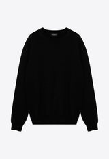 Roberto Collina Merino Wool Crewneck Sweater Black RA02001RA02/P_ROBER-09