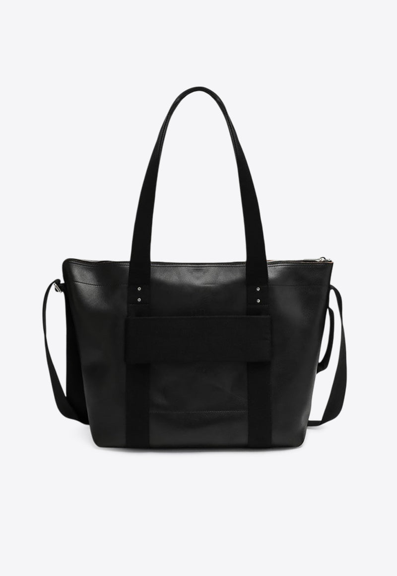 Rick Owens Trolley Leather Tote Bag Black RA02E0761LGET/R_RICKO-0909