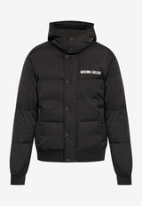 Moschino Logo Puffer Jacket RA062670171555 1555 Black