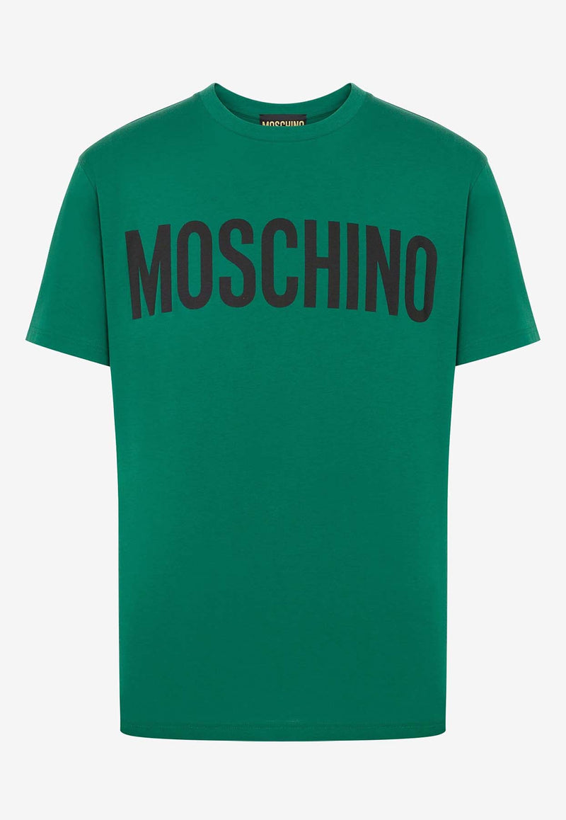 Moschino Logo Print Short-Sleeved T-shirt RA070170411389 1389 Green