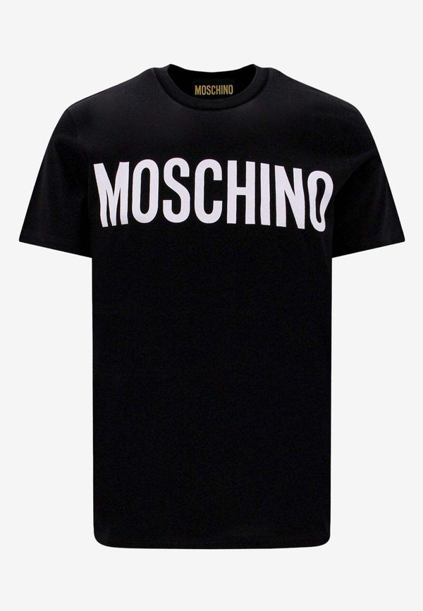 Moschino Logo Print Short-Sleeved T-shirt RA070170411555 1555 Black