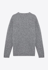 Roberto Collina Wool and Cashmere Crewneck Sweater Gray RA32001RA32/P_ROBER-18