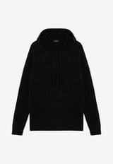 Roberto Collina Cashmere and Silk Hooded Sweatshirt  Black RA32007RA32/P_ROBER-09