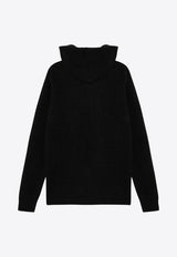 Roberto Collina Cashmere and Silk Hooded Sweatshirt  Black RA32007RA32/P_ROBER-09