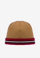 Moschino Logo Wool Beanie RA360370001085 1085 Brown