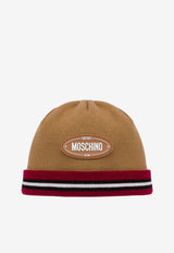 Moschino Logo Wool Beanie RA360370001085 1085 Brown