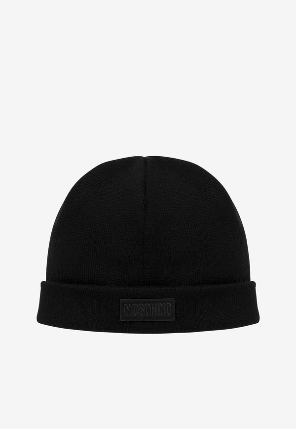 Moschino Heart Wool Beanie RA360570004555 4555 Black