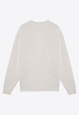 Roberto Collina Merino Wool Crewneck Sweater White RA37401RA37/P_ROBER-02