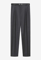 Max Mara Rania Wool Tailored Pants Green RANIAWO/R_MAXMS-003