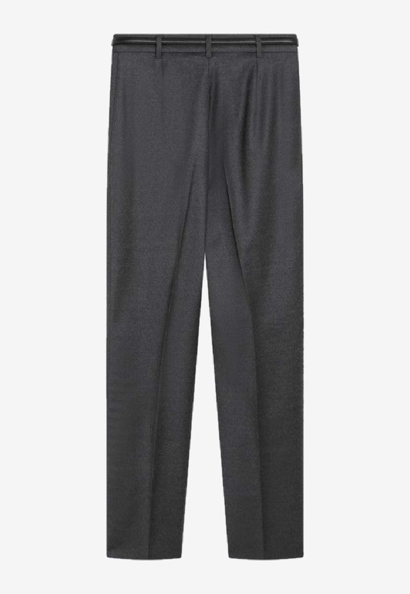 Max Mara Rania Wool Tailored Pants Green RANIAWO/R_MAXMS-003