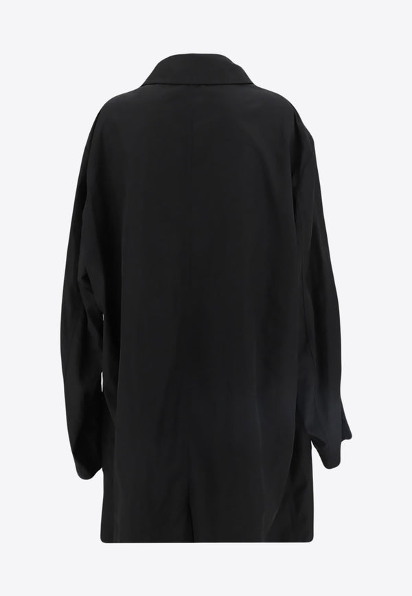 Dries Van Noten Rankles Single-Breasted Trench Coat Black RANKLES020200_8210_900