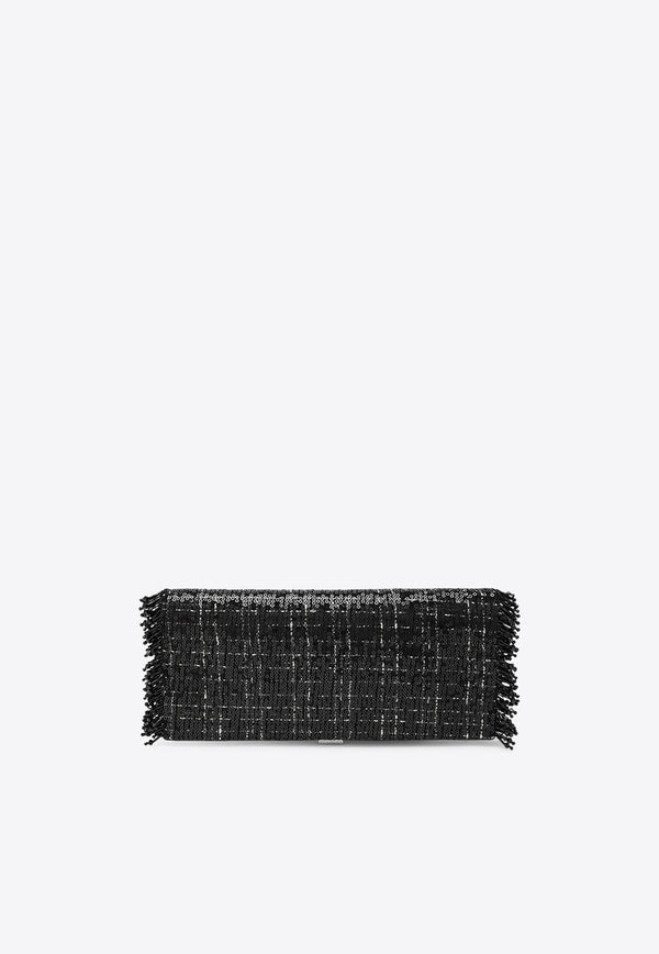 Roger Vivier Pilgrim Sequined Clutch Bag  Black RBWABDD0231ULR/R_ROGVI-B999