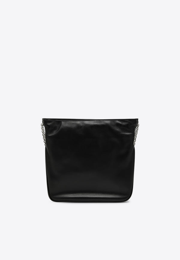 Roger Vivier Mini Pilgrim Nappa Leather Bucket Bag Black RBWABDK0100YDR/R_ROGVI-B999