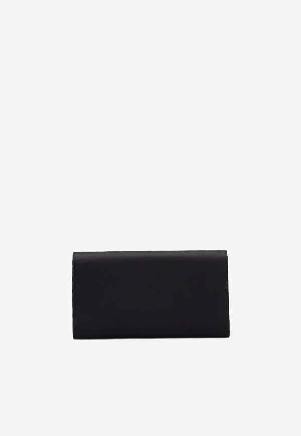 Roger Vivier Pilgrim Satin Clutch Bag Black RBWAMCD0200RS0/S_ROGVI-B999