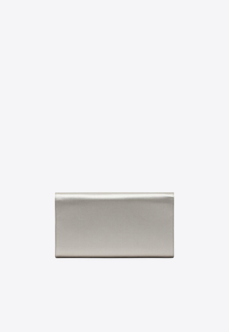 Roger Vivier Efflorescence Satin Clutch Gray RBWAMFD0206RS0/R_ROGVI-B007