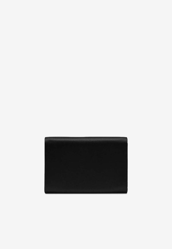Roger Vivier Mini Efflorescence Satin Clutch Bag Black RBWANVD0100RS0/S_ROGVI-B999