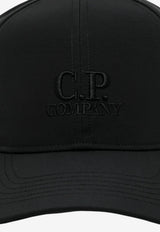 C.P. Company Chrome-R Logo Baseball Cap Black RCCMAC749A110545A_BLACK