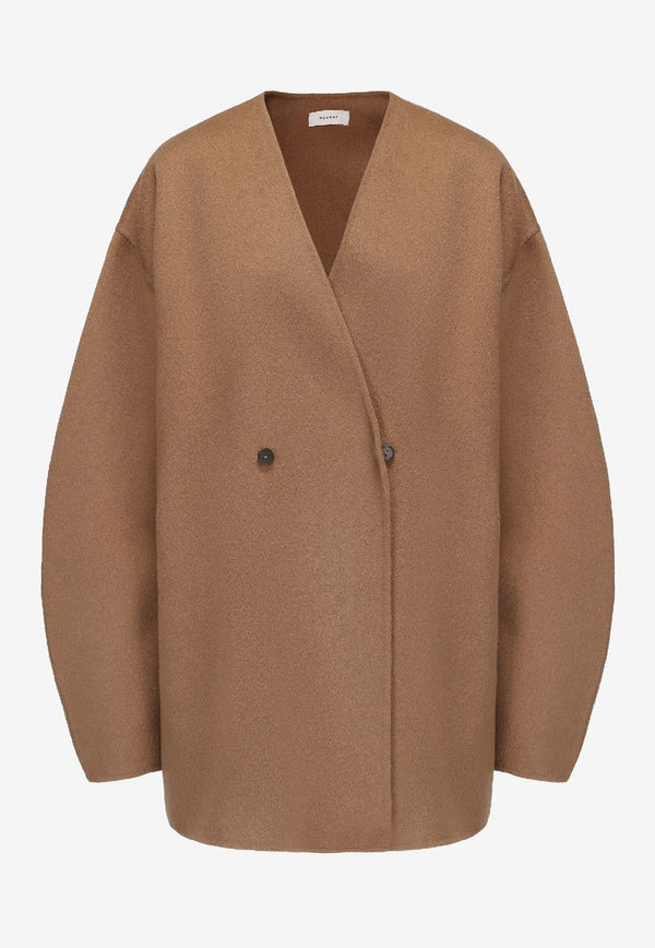RUOHAN Cocoon Oversized Wool Coat Camel RE005AW25_CAMEL