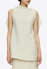 RUOHAN Kuva Open-Back Top Ivory RE009SS26_IVORY