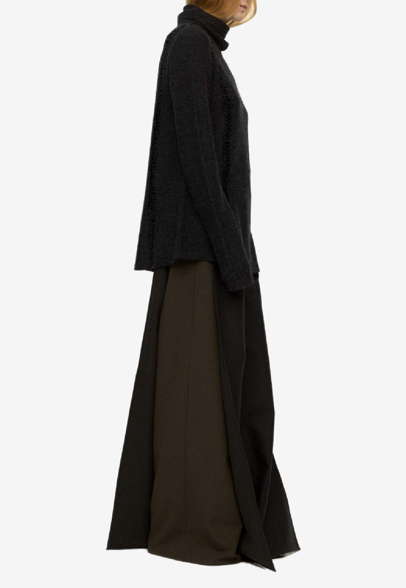 RUOHAN Ibo Wool-Blend Tailored Pants Dark Green RE015AW25_DARK GREEN