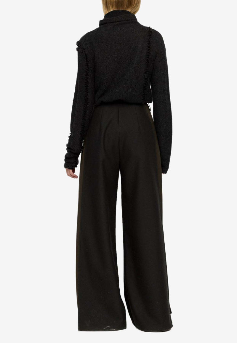 RUOHAN Ibo Wool-Blend Tailored Pants Dark Green RE015AW25_DARK GREEN