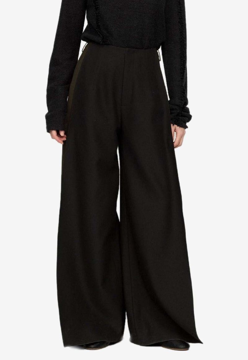 RUOHAN Ibo Wool-Blend Tailored Pants Dark Green RE015AW25_DARK GREEN