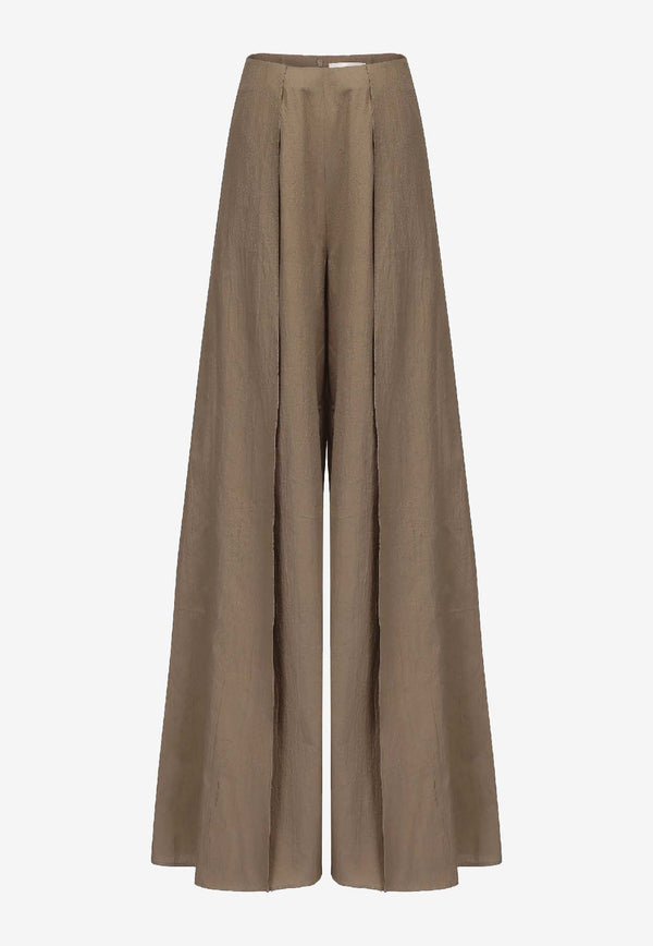 RUOHAN Morea Wide-Leg Pants Taupe RE024AW25_TAUPE