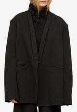 RUOHAN Caye Oversized Open Jacket Dark Green RE027AW25_DARK GREEN