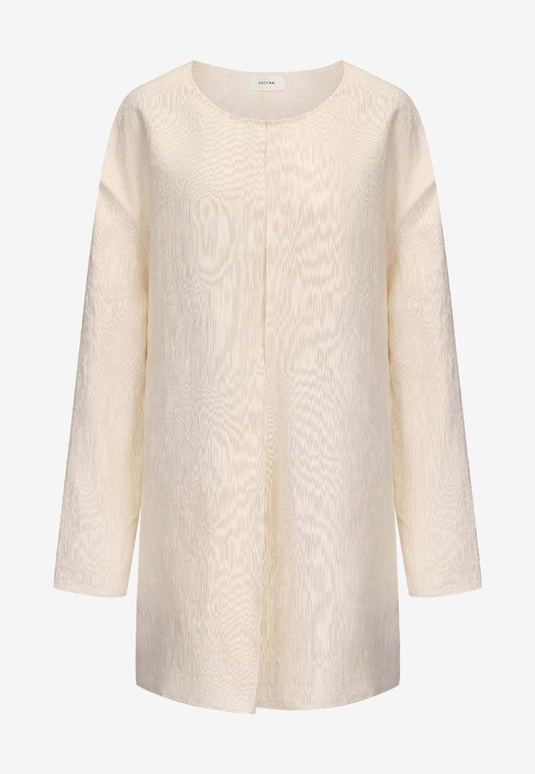 RUOHAN Lamu Long-Sleeved Top Cream RE038AW25_CREAM