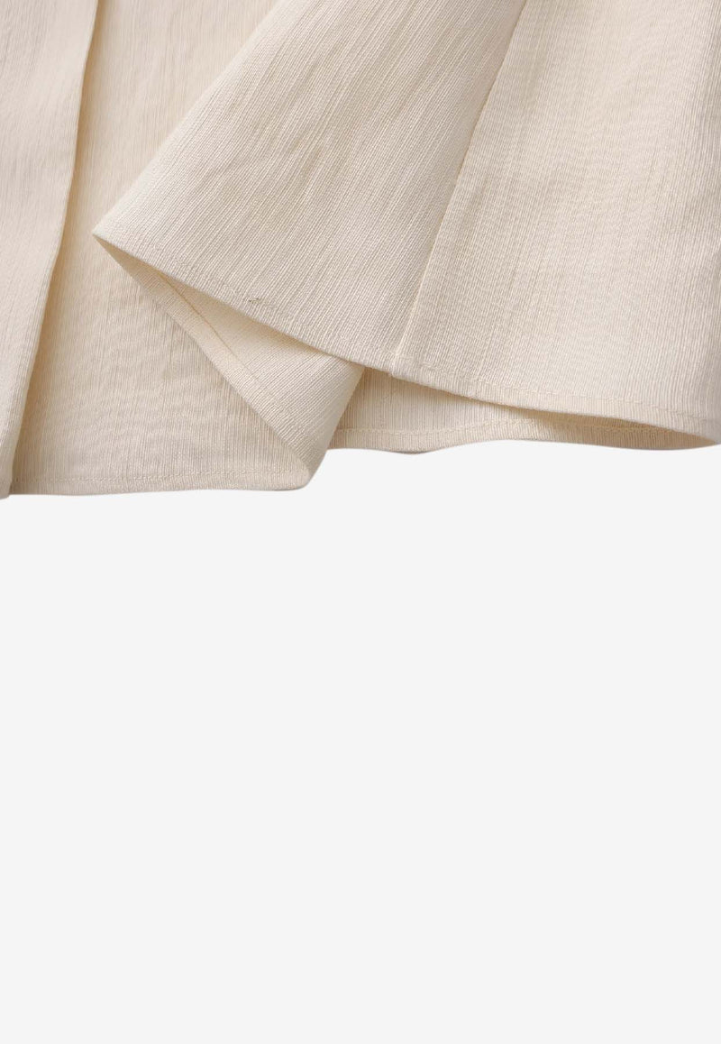 RUOHAN Lamu Long-Sleeved Top Cream RE038AW25_CREAM