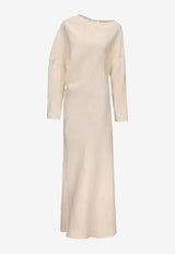 RUOHAN Cobia Asymmetric Maxi Dress Cream RE039AW25_CREAM