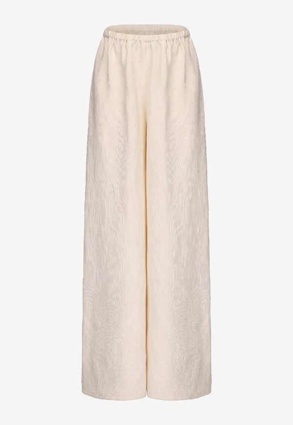 RUOHAN Lounge Wide-Leg Pants Cream RE040AW25_CREAM