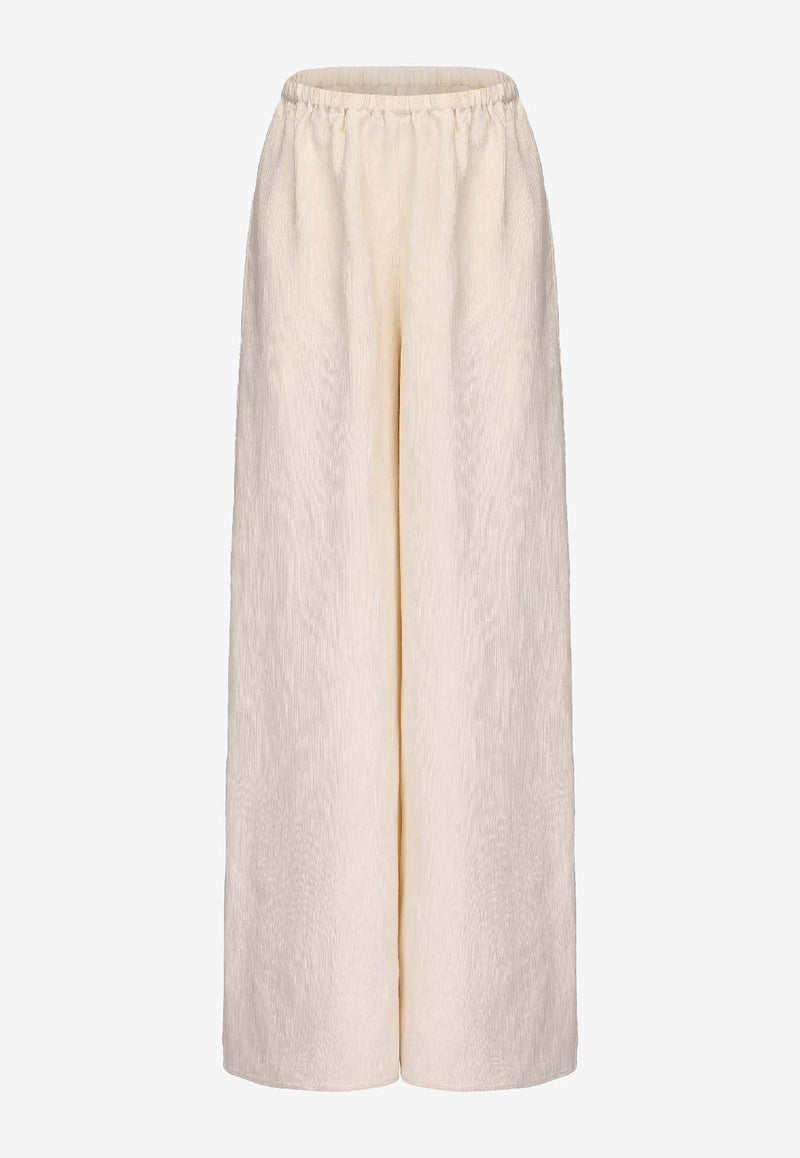 RUOHAN Lounge Wide-Leg Pants Cream RE040AW25_CREAM