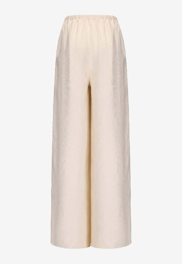 RUOHAN Lounge Wide-Leg Pants Cream RE040AW25_CREAM