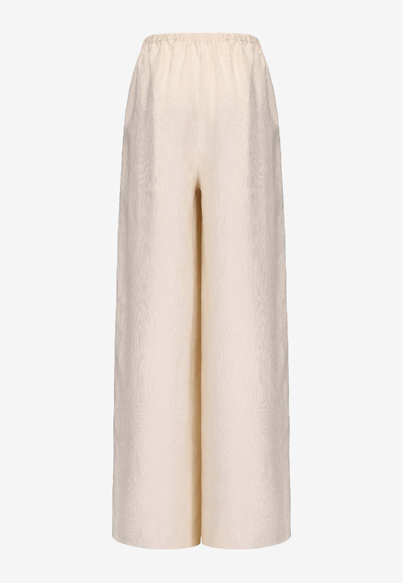 RUOHAN Lounge Wide-Leg Pants Cream RE040AW25_CREAM