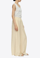 RUOHAN Lounge Wide-Leg Pants Off-white RE051SS26(EU)_IVORY