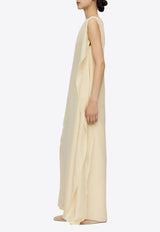 RUOHAN Sora Silk Maxi Kaftan Dress Off-white RE054SS26(EU)_IVORY