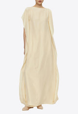 RUOHAN Sora Silk Maxi Kaftan Dress Off-white RE054SS26(EU)_IVORY