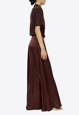 RUOHAN Hadia Wide-Leg Silk Pants Brown RE066SS26(EU)_BROWN