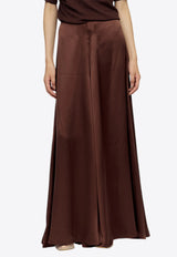 RUOHAN Hadia Wide-Leg Silk Pants Brown RE066SS26(EU)_BROWN