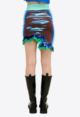 PH5 Casey Wavy Mini Skirt Multicolor RE26SK028BLU_BLUE MULTI