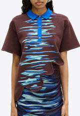 PH5 Ebony Wavy Polo T-shirt Brown RE26TP034BRN_BROWN