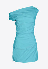 Paris Georgia Remmy One-Shoulder Mini Dress Turquoise REMMYD-TUR_TURQUOISE